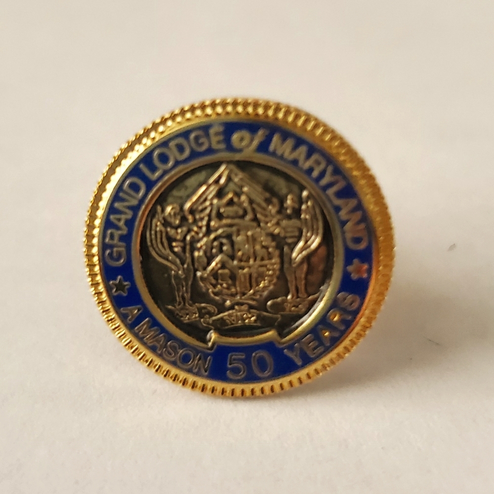 50 year anniversary Maryland Mason's Tie Pin